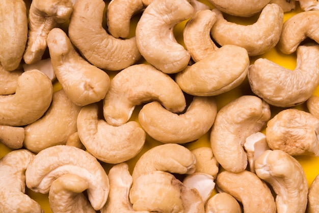 Photo close-up view of delicious cashew