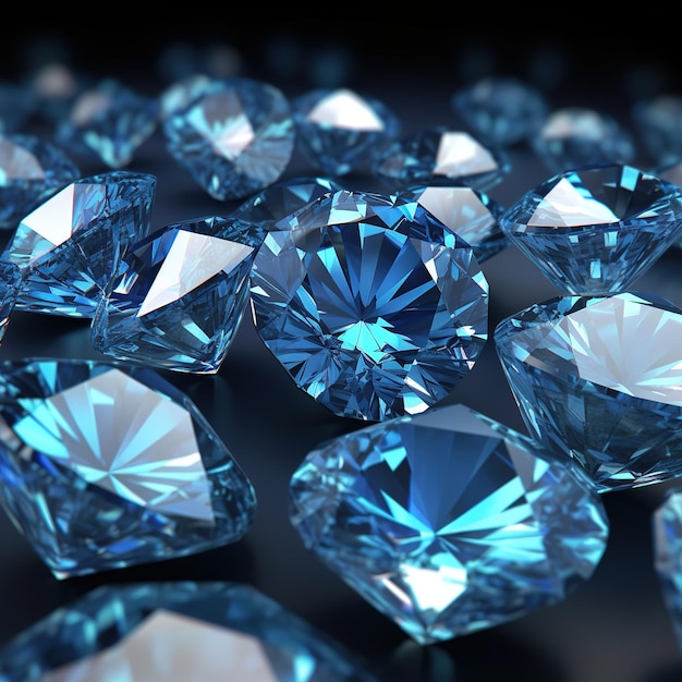 close up view of diamonds