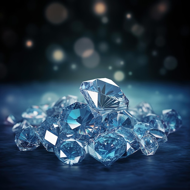 close up view of diamonds