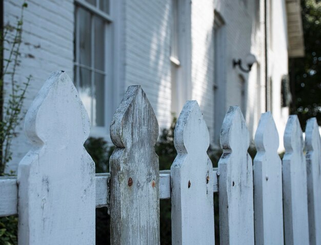 Photo close-up view of fence