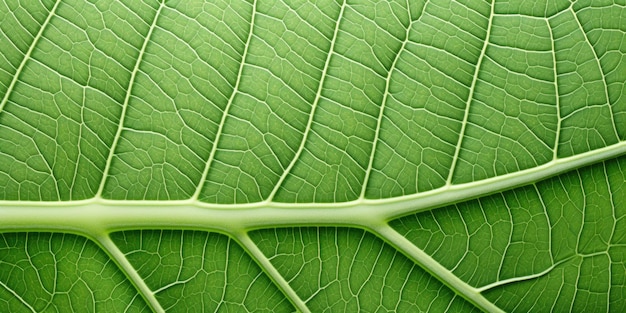 close up view of a green leaf