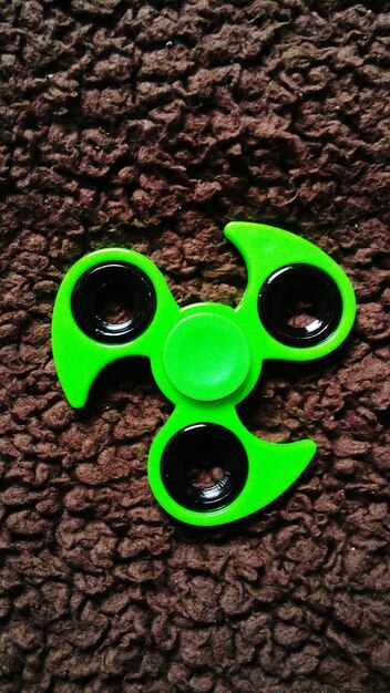 Photo close-up view of handspinner