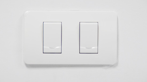 Close up view of light switch