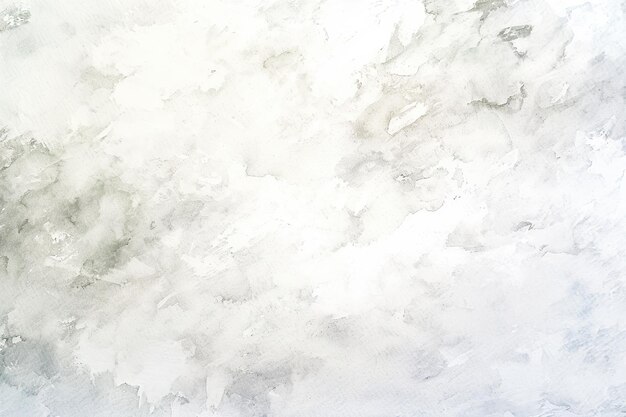 Photo close up view of rough white watercolor paper background with grey splashes