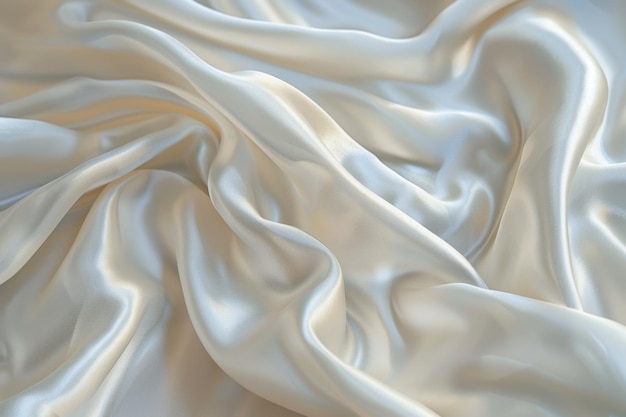 Close Up View of White Fabric