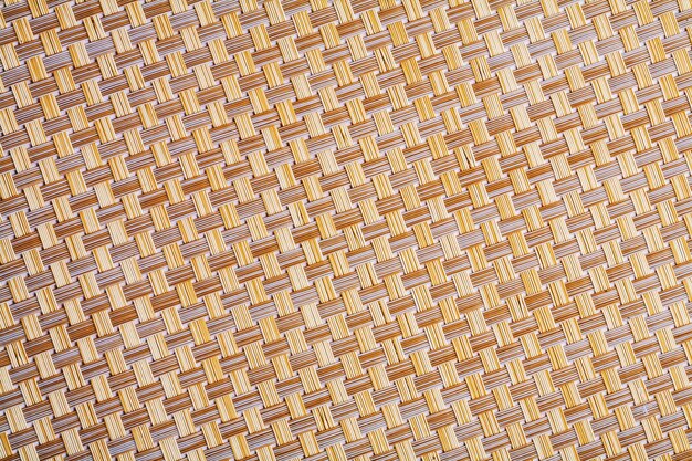 Close up view on wicker texture with small details