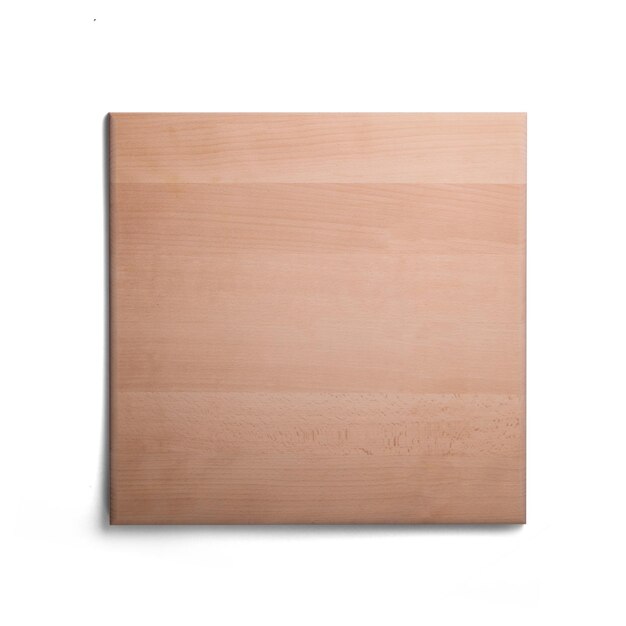 Photo close up view wooden cutting board with square shape fit for kitchen concept