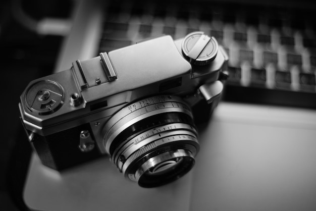 Photo close-up of vintage camera