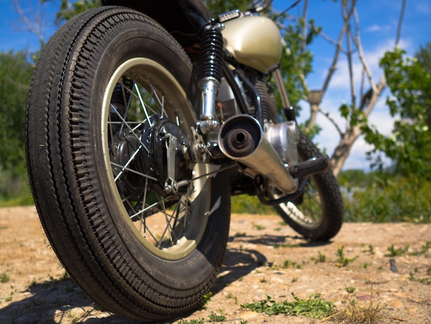 Foto close-up di un'auto d'epoca