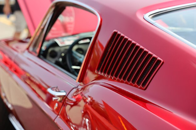 Foto close-up di un'auto d'epoca