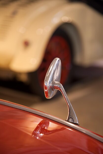 Foto close-up di un'auto d'epoca