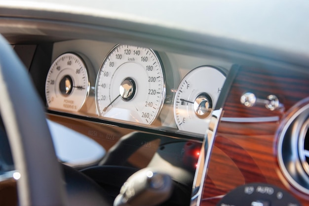 Photo close-up of vintage car