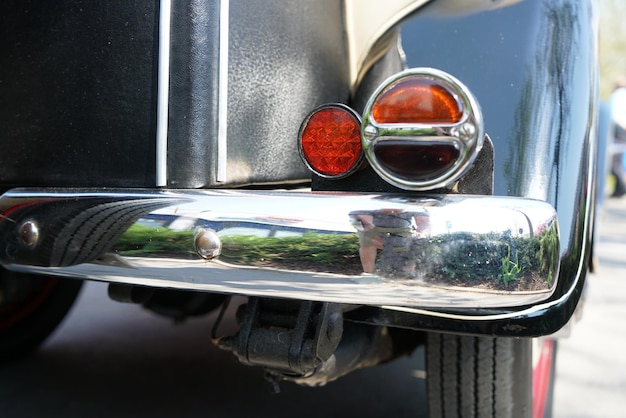 Foto close-up di un'auto d'epoca