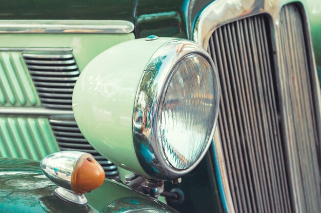 Photo close-up of vintage car