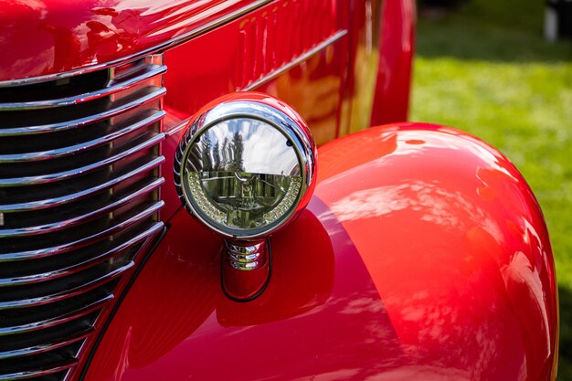 Close-up of vintage car