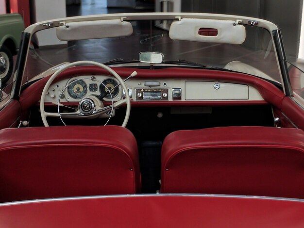 Close-up of vintage car