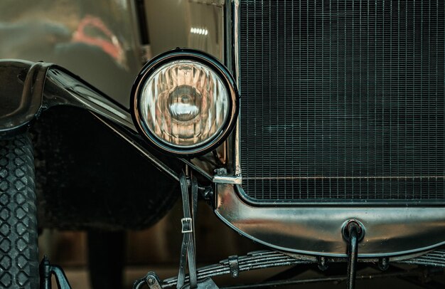 Photo close-up of vintage car