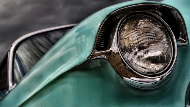 Photo close-up of vintage car