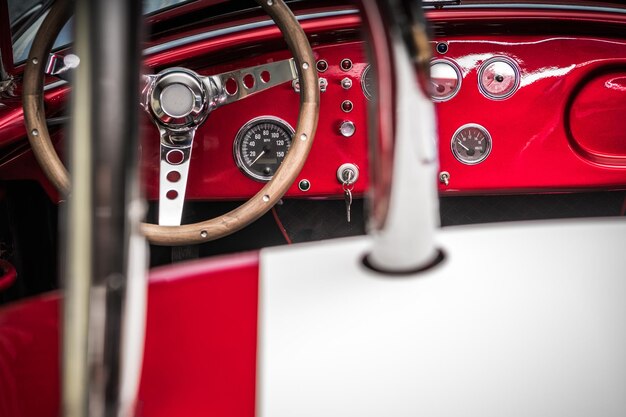 Photo close-up of vintage car