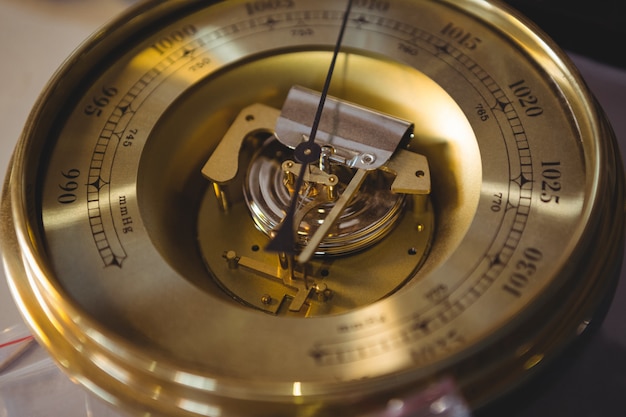 Close-up of vintage clock