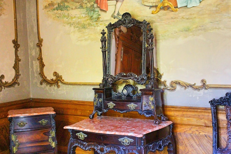 Photo close-up of vintage furniture