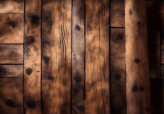 Close up of vintage old wooden floor