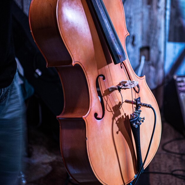 Foto prossimo piano del violino