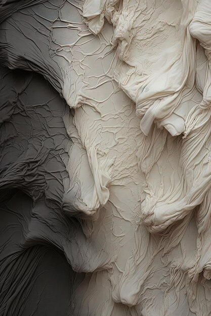 a close up of a wall with a brown and white paint