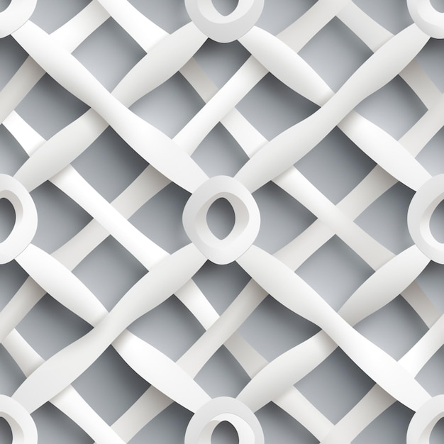 Photo a close up of a wall with a pattern of white circles generative ai