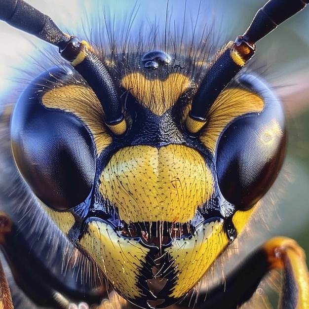 Photo close up of a wasp canada