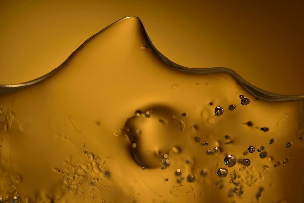 close-up of water against yellow background