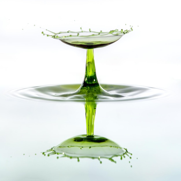 close-up of water drop falling from glass