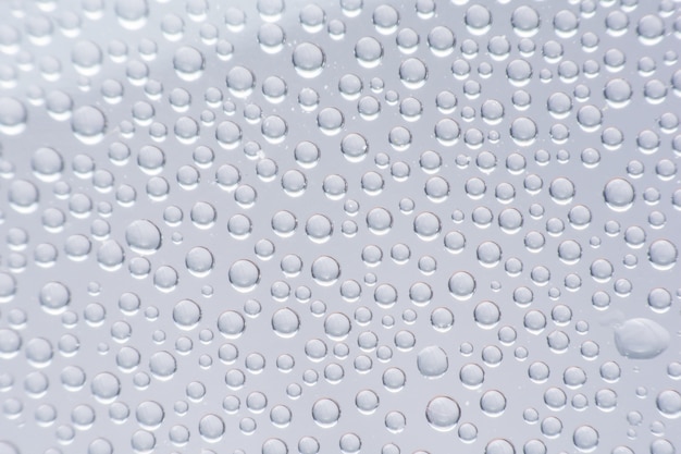 close up water drop on plastic bottle