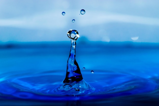 水滴のクローズアップ