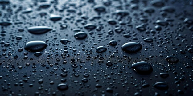 a close up of water droplets on a surface