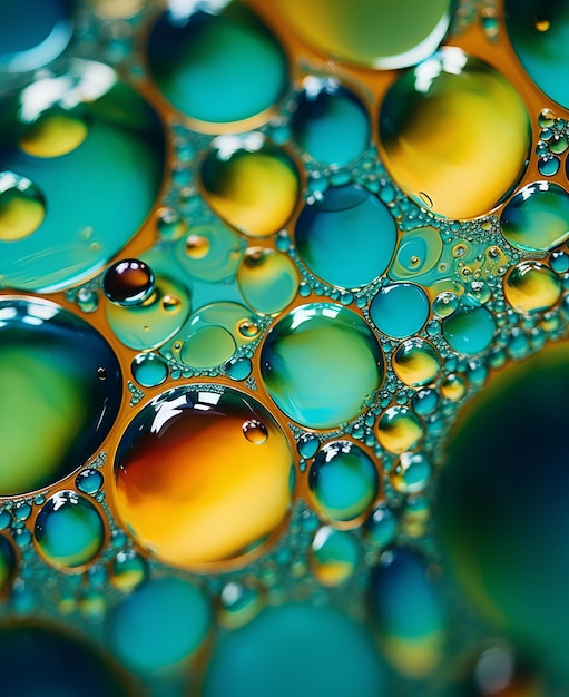 a close up of water droplets