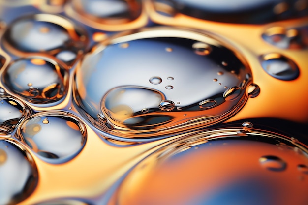 Close up of water droplets