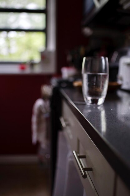 Photo close-up of water glass