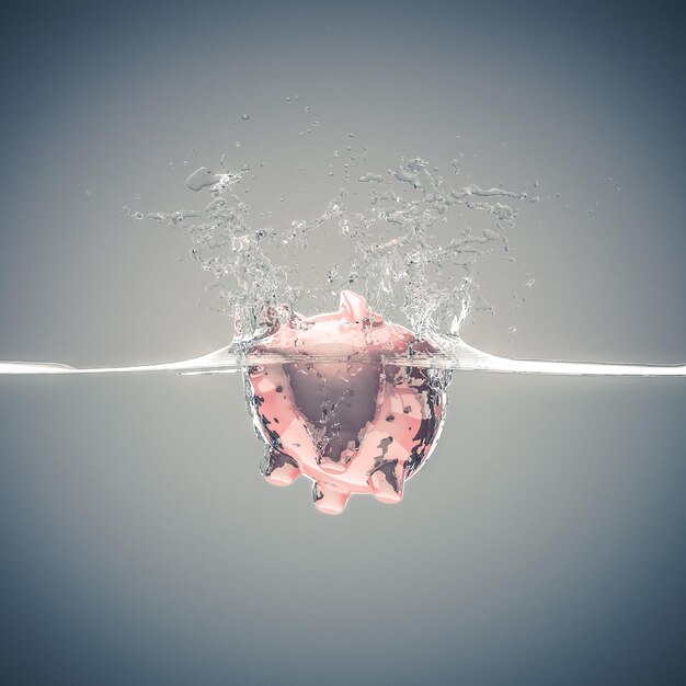 Close-up of water splashing against gray background