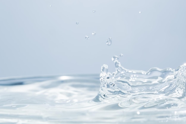 Close-up of water splashing against white background