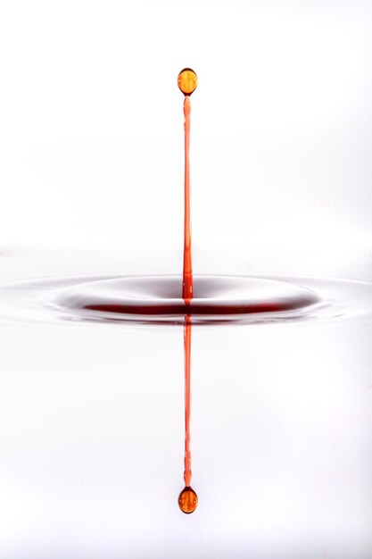 Photo close-up of water splashing on white background