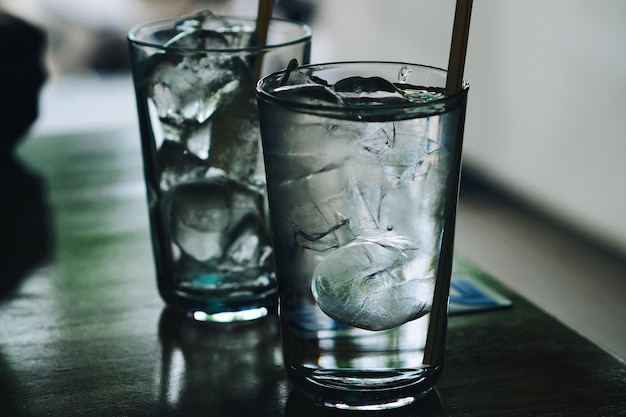 Close-up of water on table