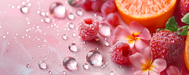 Photo a close up of a watermelon and orange slices