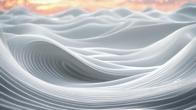 Close Up of Wave Pattern on White Surface