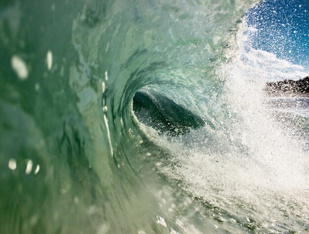 Close-up of waves in sea