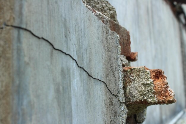 Photo close-up of weathered wall