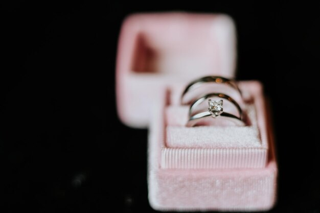 Photo close-up of wedding rings