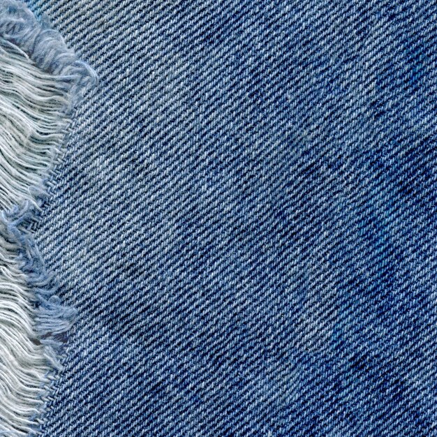 Close-up weergave blauwe natuurlijke schone denim textuur