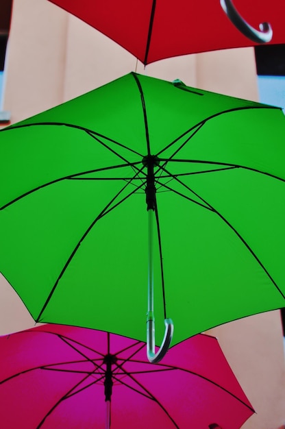 Photo close-up of wet umbrella