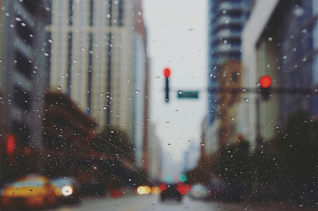 Close-up of wet window